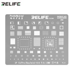 RELIFE RL-044 IPZ7 IP12/12Pro/12ProMax/12Mini-A14 CPU Universal Plant Tin Steel Stencil/0.12MM