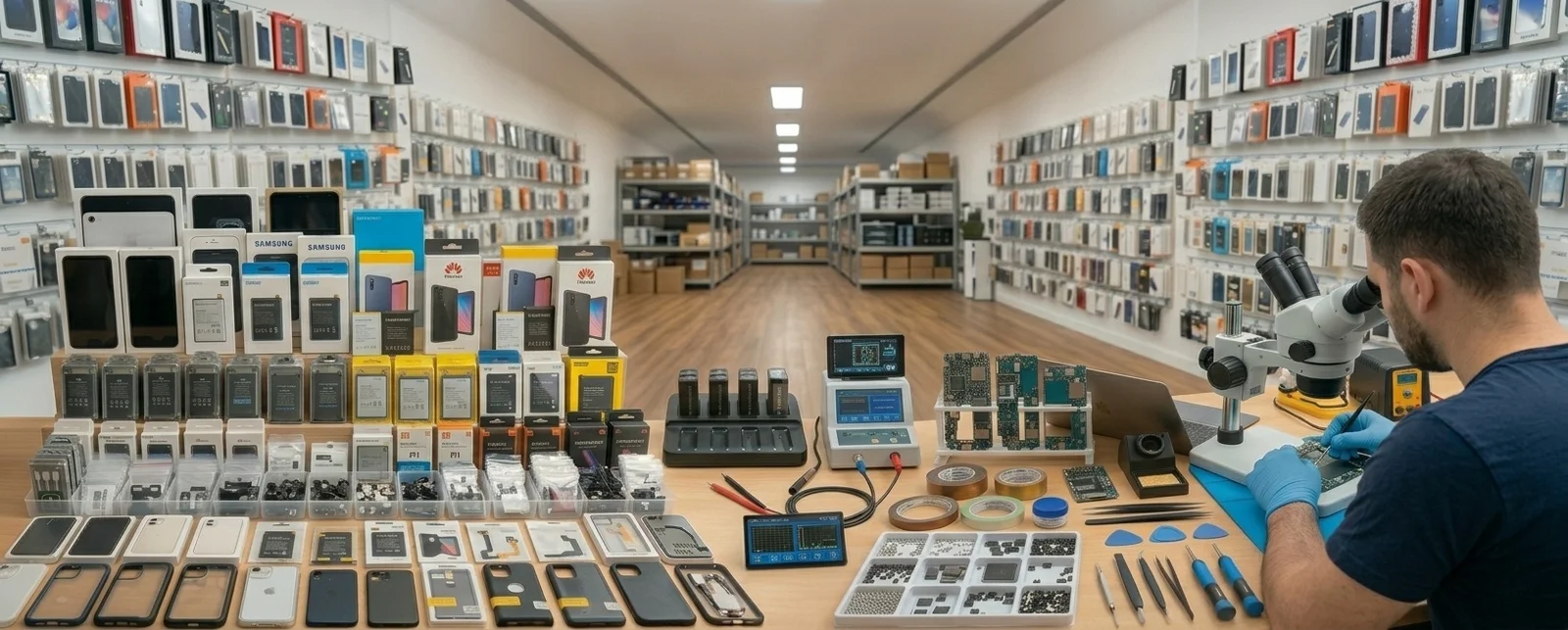 قطع غيار وصيانة جوالات