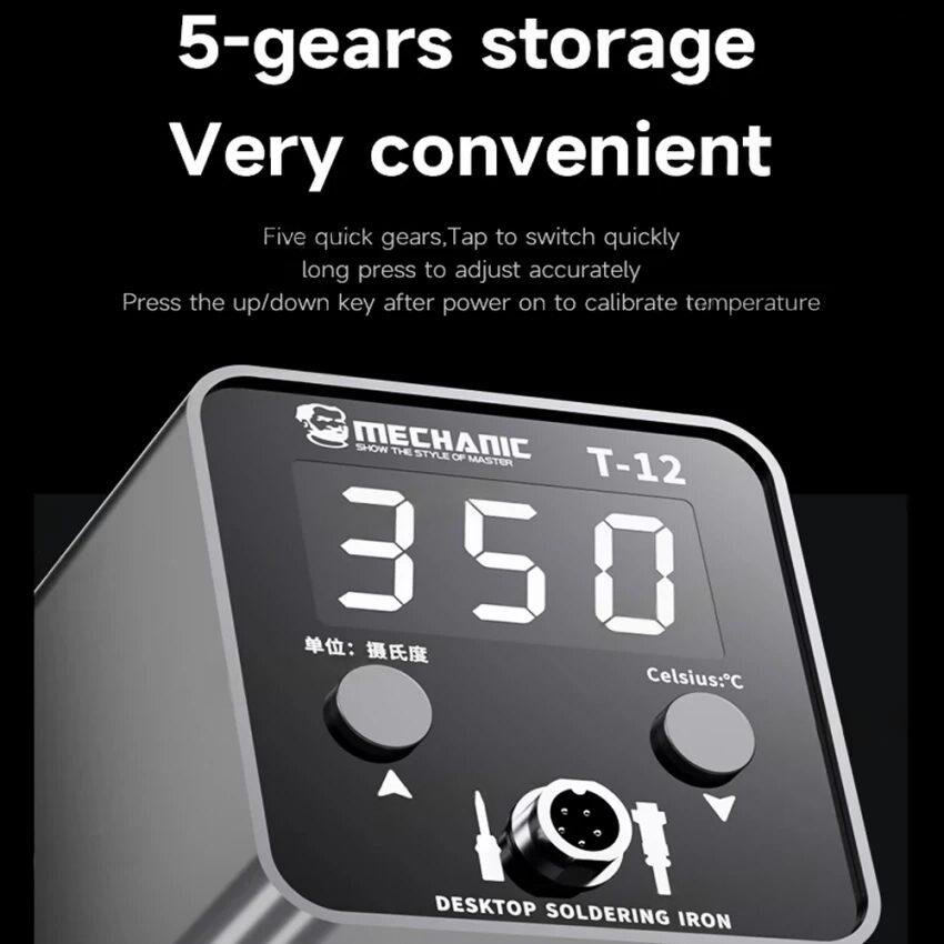 كاوية لحام رقمية MECHANIC T12 – clean كاوية لحام رقمية MECHANIC T12